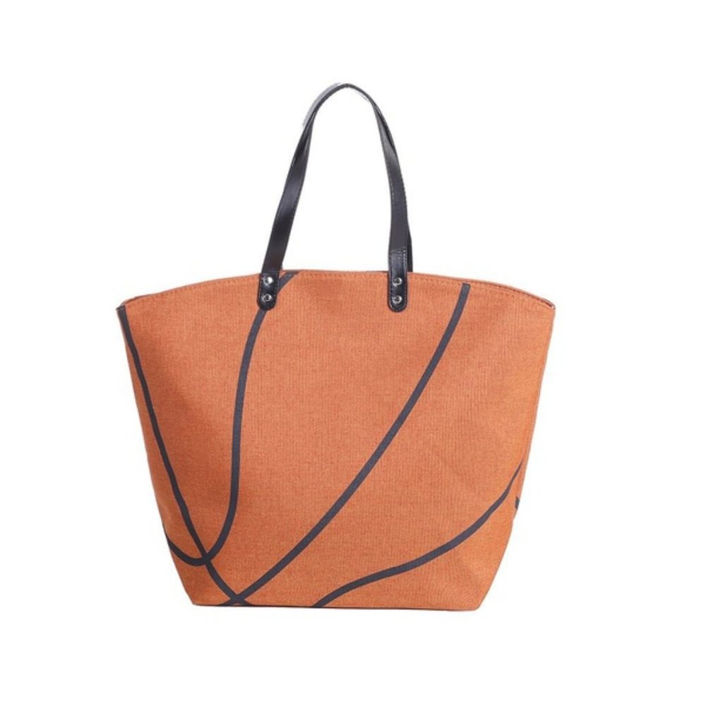 XL Canvas Basketball Tote Bag New